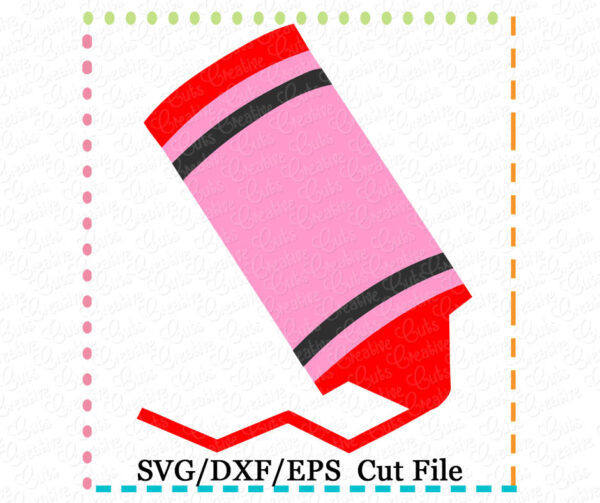 Crayon Cutting File SVG DXF EPS