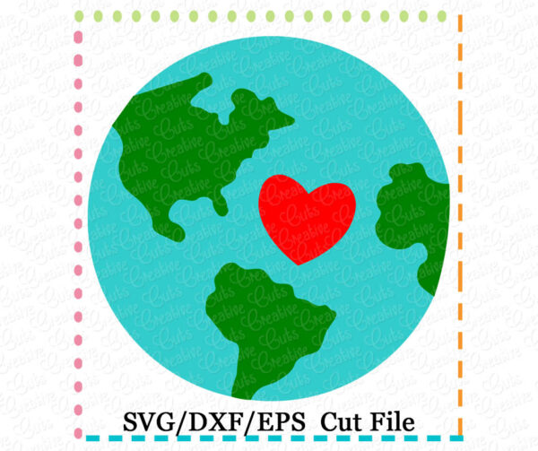 Earth Cutting File SVG DXF EPS