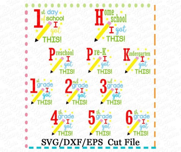 Grade I Got This Set Cutting File SVG DXF EPS