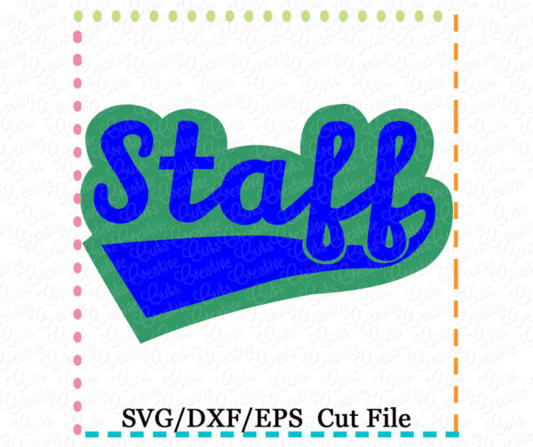 Staff Cutting File SVG DXF EPS