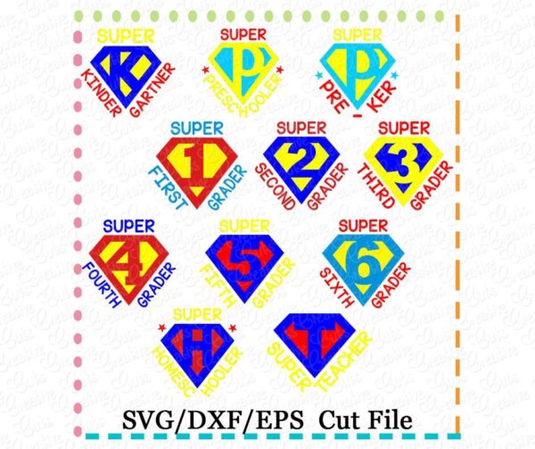 Super Grader Set Cutting File SVG DXF EPS