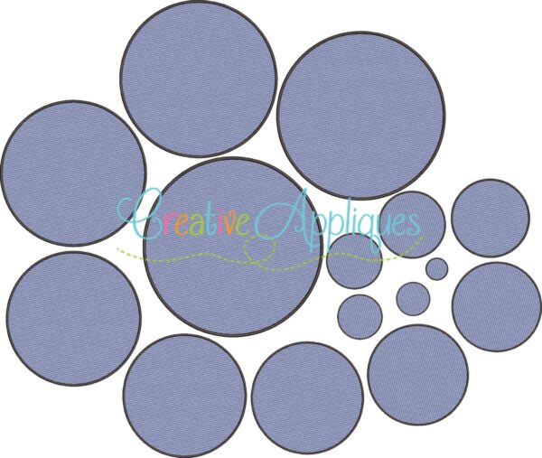 Embossed Circle Knock Down Frame Embroidery - Image 4