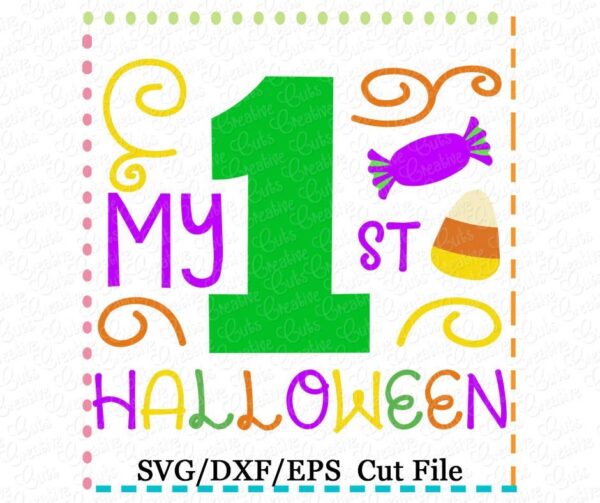 My 1st Halloween Cutting File SVG DXF EPS