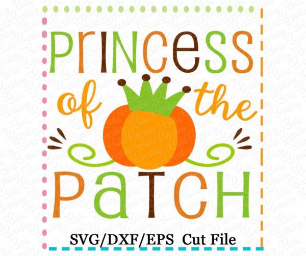 Princess of the Patch Cutting File SVG DXF EPS