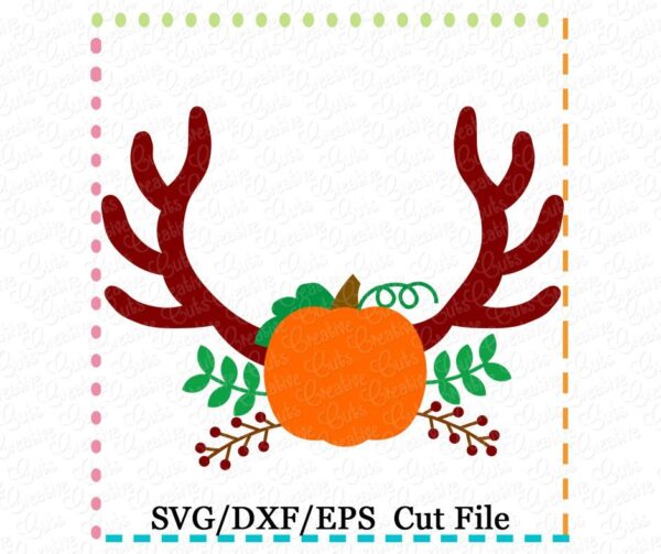 Pumpkin Antlers Cutting File SVG DXF EPS