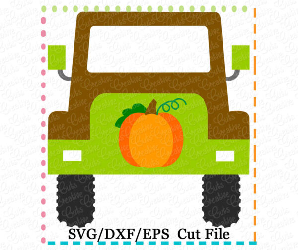 Pumpkin Jeep Cutting File SVG DXF EPS