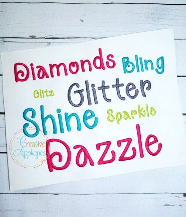 Zazzle Embroidery Font Alphabet - Image 2