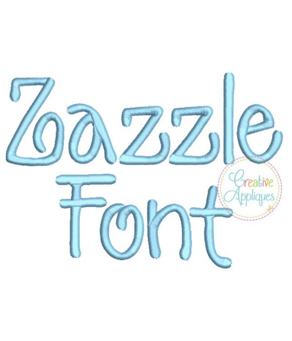 Zazzle Embroidery Font Alphabet - Image 3