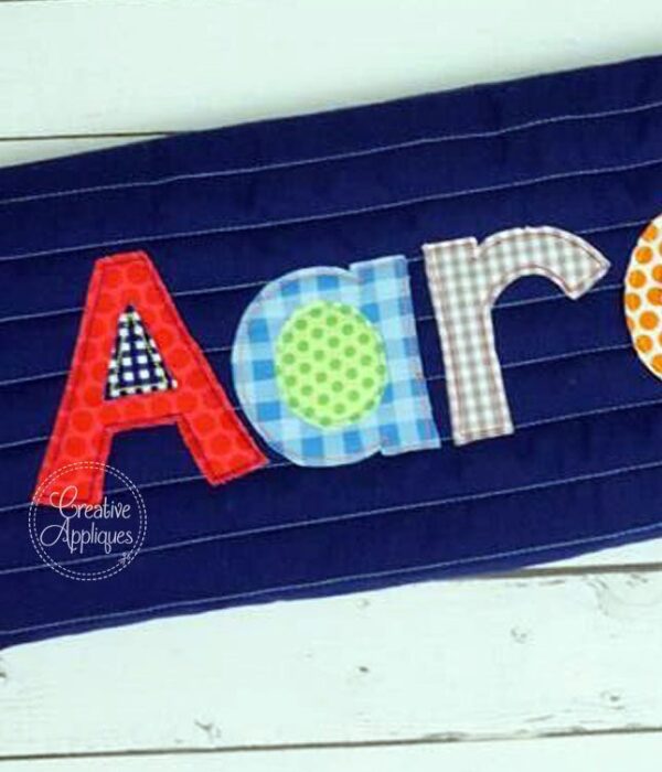 Behind These Hazel Eyes Applique Alphabet Letters 2" to 7" Small, Medium, Jumbo