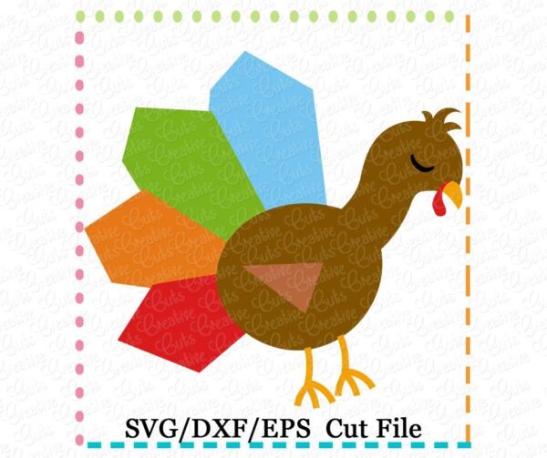 Boy Turkey Cutting File SVG DXF EPS