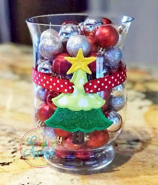 Christmas Tree Banner Charm In the Hoop - Image 2