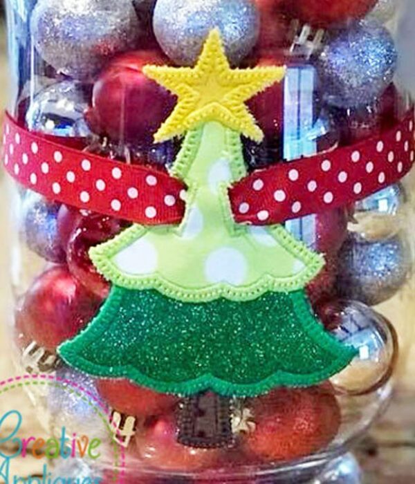 Christmas Tree Banner Charm In the Hoop