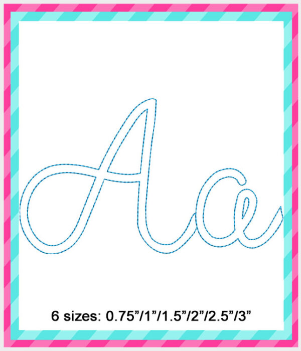 Lecia Embroidery Font Alphabet - Image 3