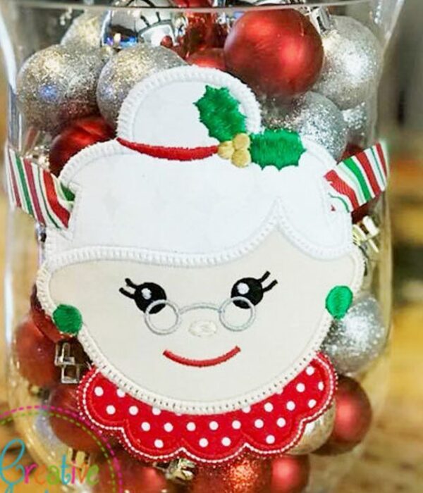 Mrs Claus Banner Charm In the Hoop