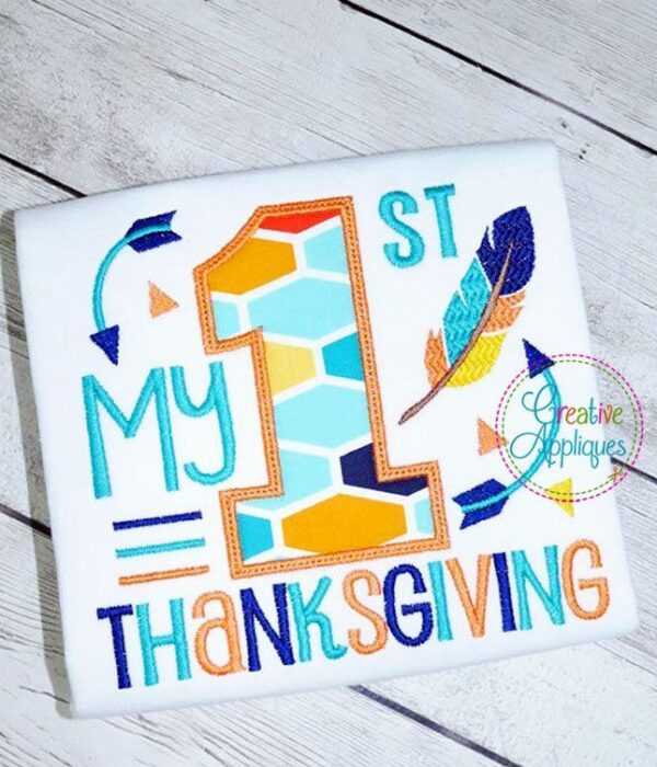 My 1st Thanksgiving Applique - Image 3