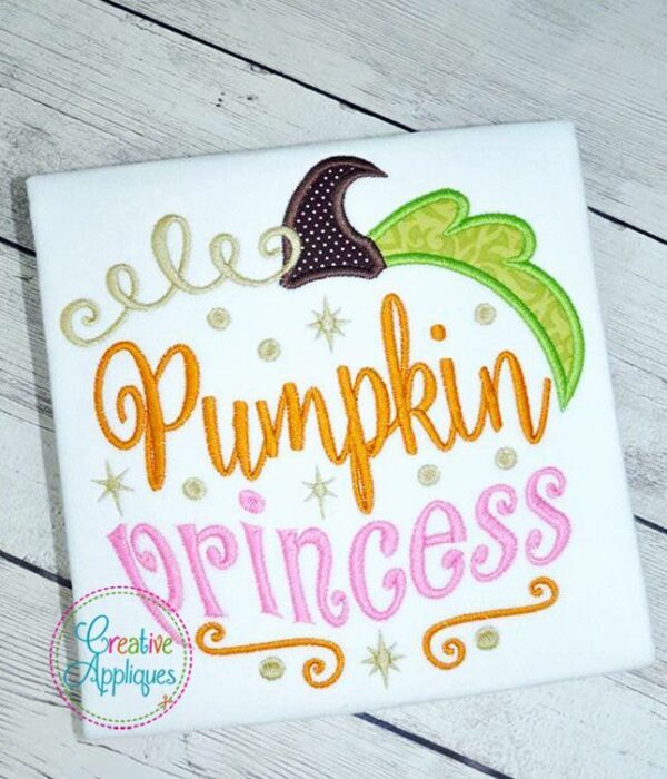 Pumpkin Princess Applique