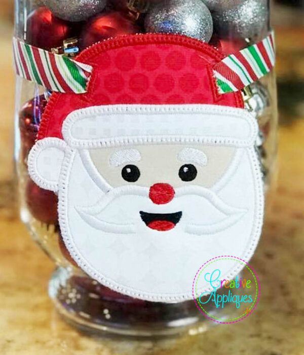 Santa Claus Banner Charm In the Hoop