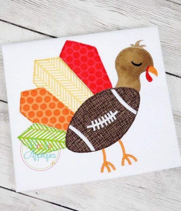 Vintage Football Turkey Applique