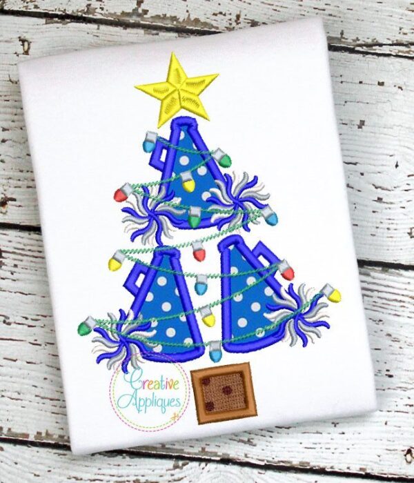 Cheer Christmas Tree Embroidery