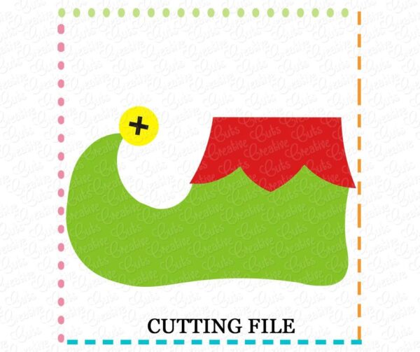 Elf Shoe Cutting File SVG DXF EPS