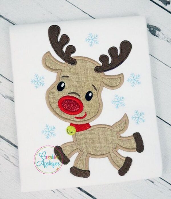 Flying Reindeer Applique