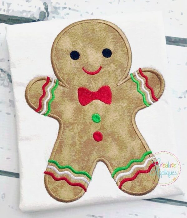 Gingerbread Boy Applique