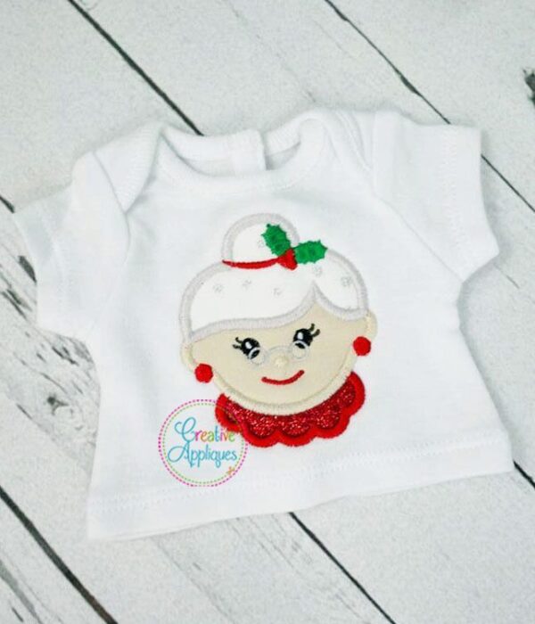 Mrs Claus Doll Applique