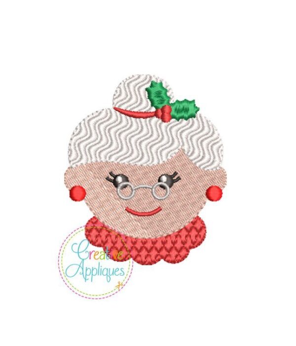 Mrs Claus Miniature Embroidery