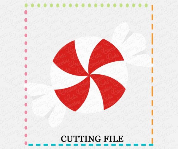 Peppermint Candy Cutting File SVG DXF EPS