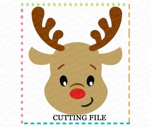 Reindeer Cutting File SVG DXF EPS - Creative Appliques