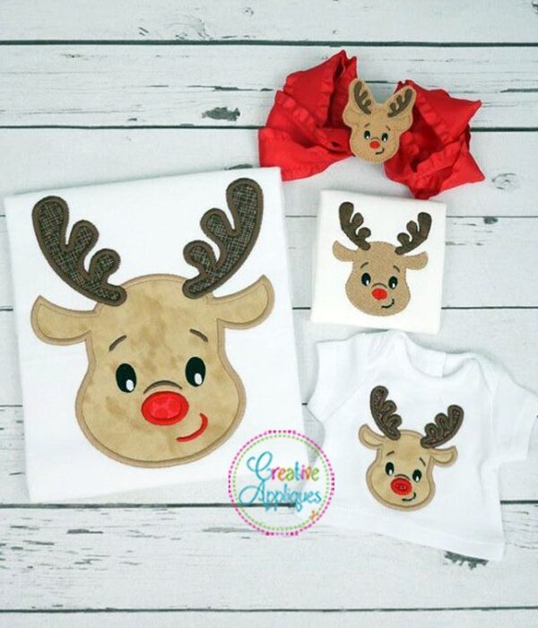 Reindeer Applique, Feltie + Miniature Embroidery Set