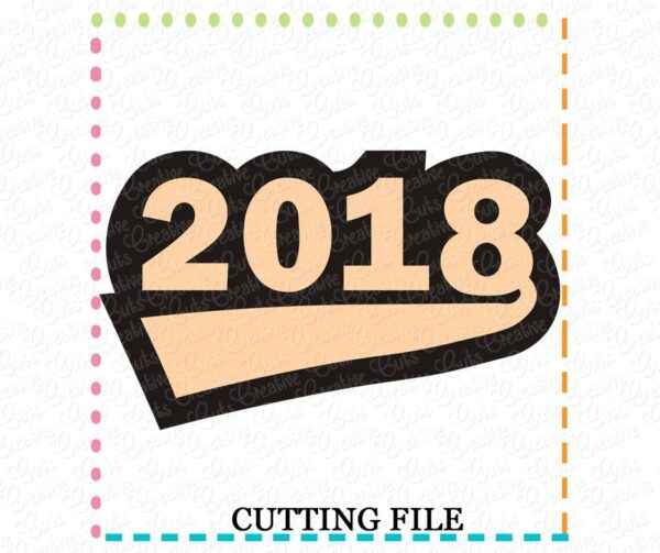 2018 Swoosh Cutting File SVG DXF EPS