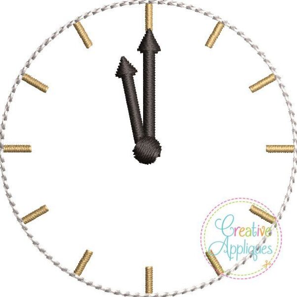 New Year Clock Feltie - Image 2