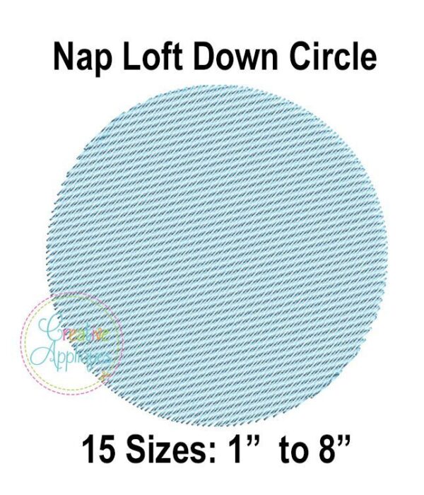 Circle Nap Loft Pile Knock Down Embroidery