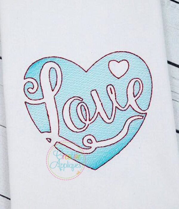 Love Heart Embroidery