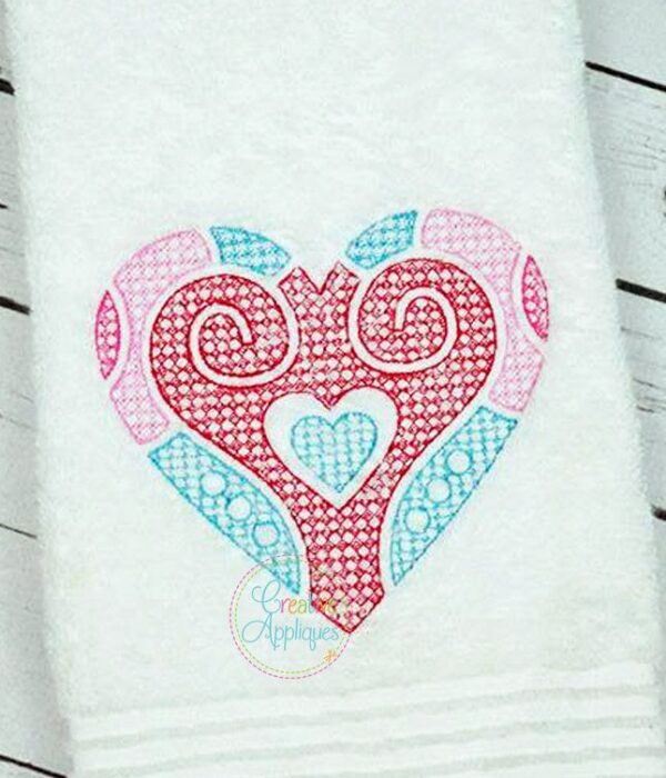 Motif Heart Embroidery