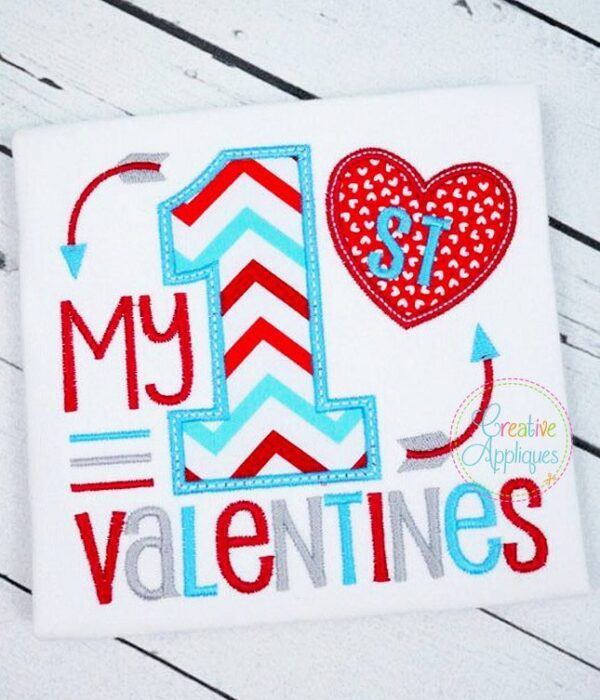 My 1st Valentines Applique