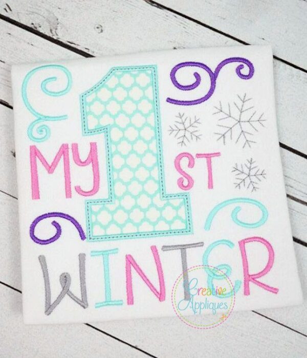 My 1st Winter Applique