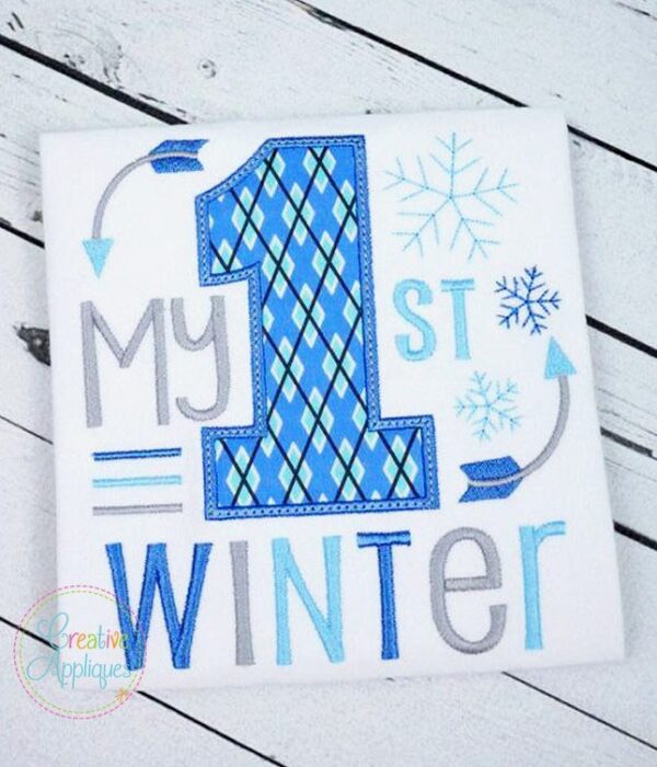 My 1st Winter Applique