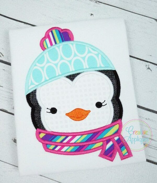 Penguin Girl Applique