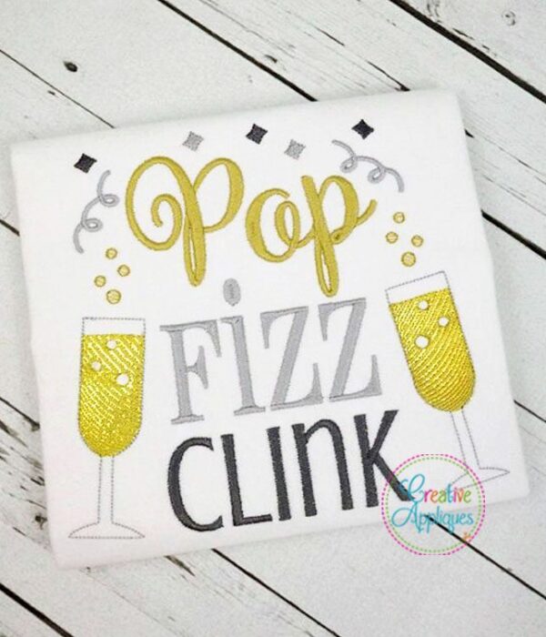 Pop Fizz Clink Embroidery