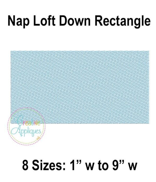 Rectangle Nap Loft Pile Knock Down Embroidery