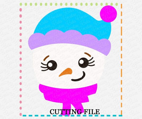 Snow Girl Cutting File SVG DXF EPS