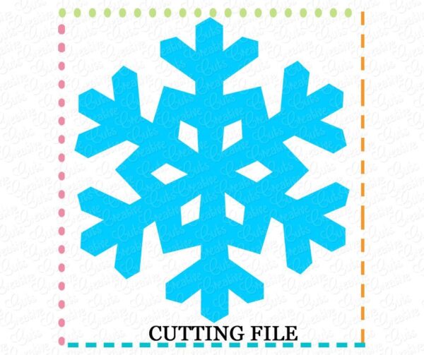 Snowflake Cutting File SVG DXF EPS