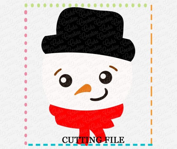 Snowman Cutting File SVG DXF EPS