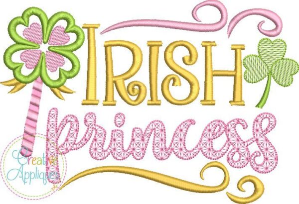 Irish Princess Applique - Image 2