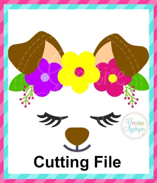 Dog Face Crown Cutting File SVG DXF EPS