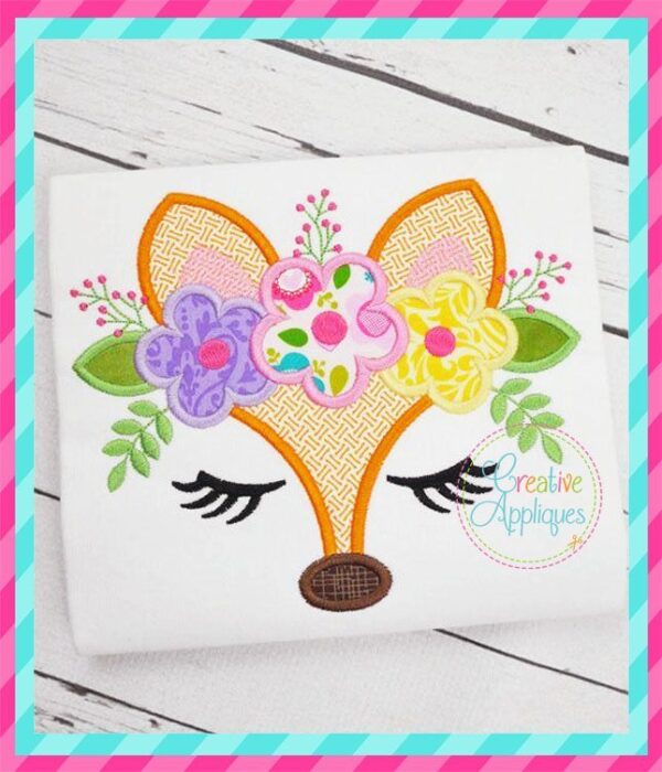 Fox Face Crown Applique