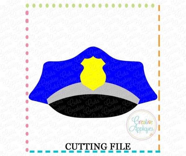 Police Officer Hat Cutting File SVG DXF EPS