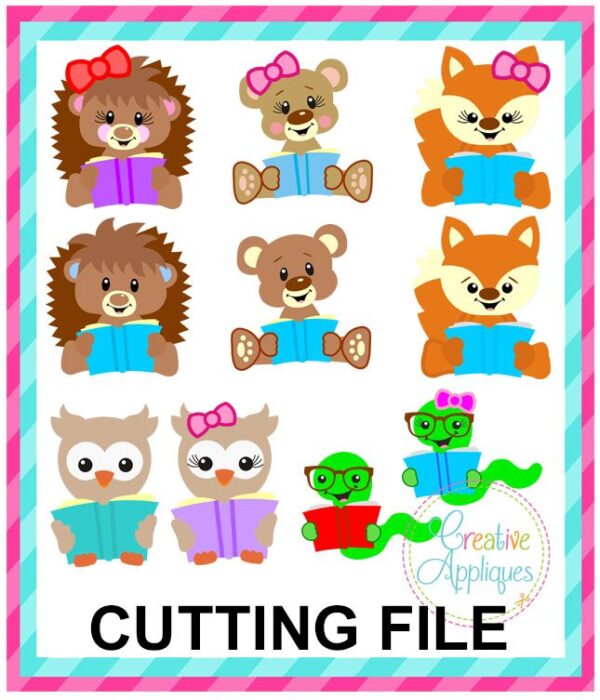 Reading Buddies Set Cutting File SVG DXF EPS